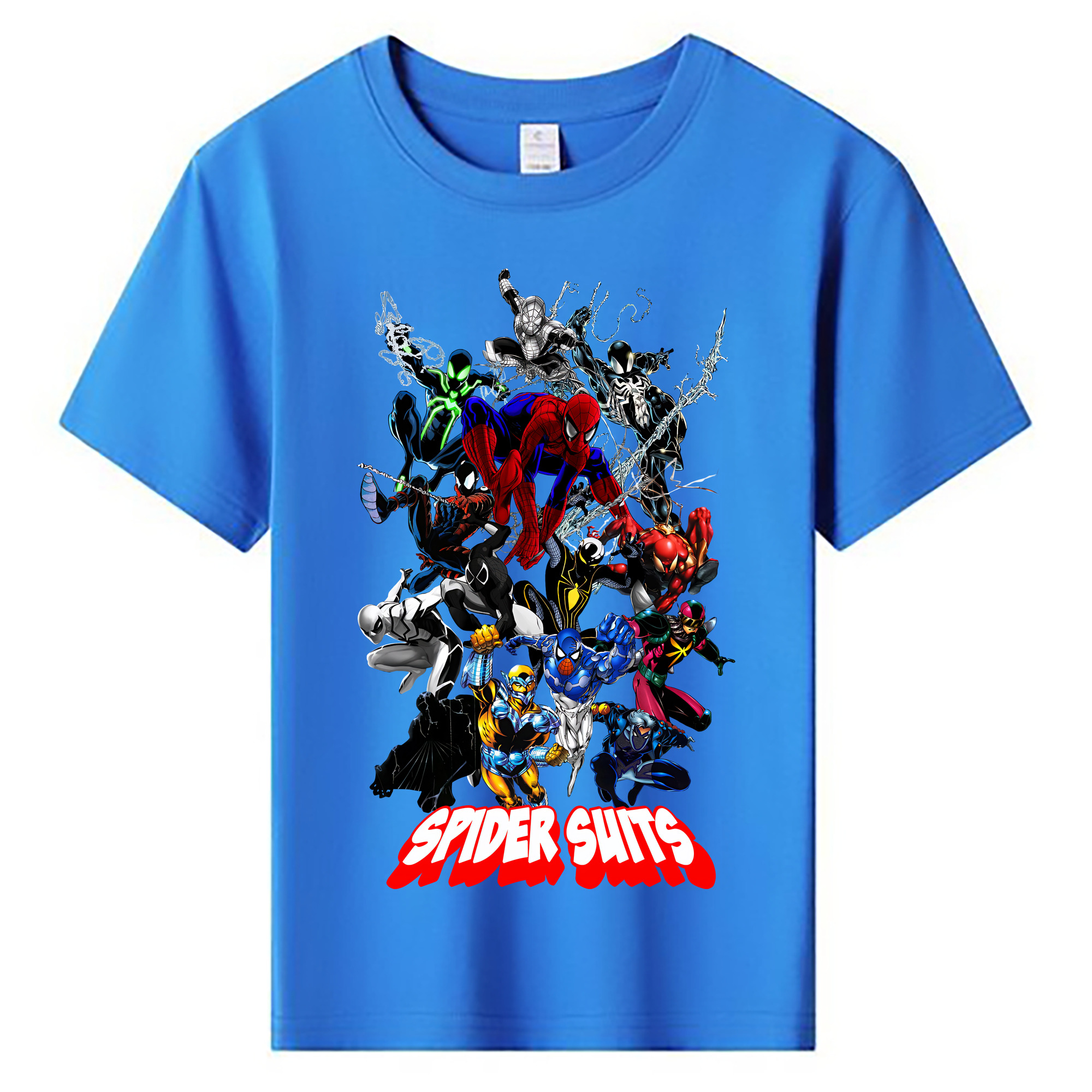 （画像用） Spider Man スパイダーマン 綿100％キッズTシャツ（フロントプリント）